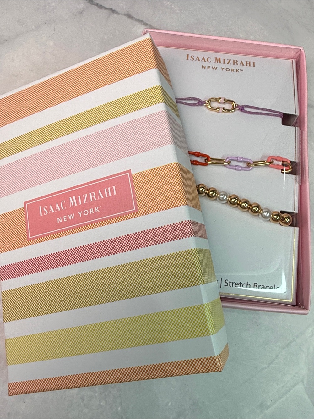 🚨3 for $15🚨Isaac Mizrahi Gold Tone and Pastel Multi Bracelet Set